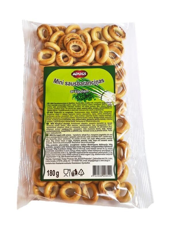 Mini sausbaranciņas ar sīpoliem 180 g