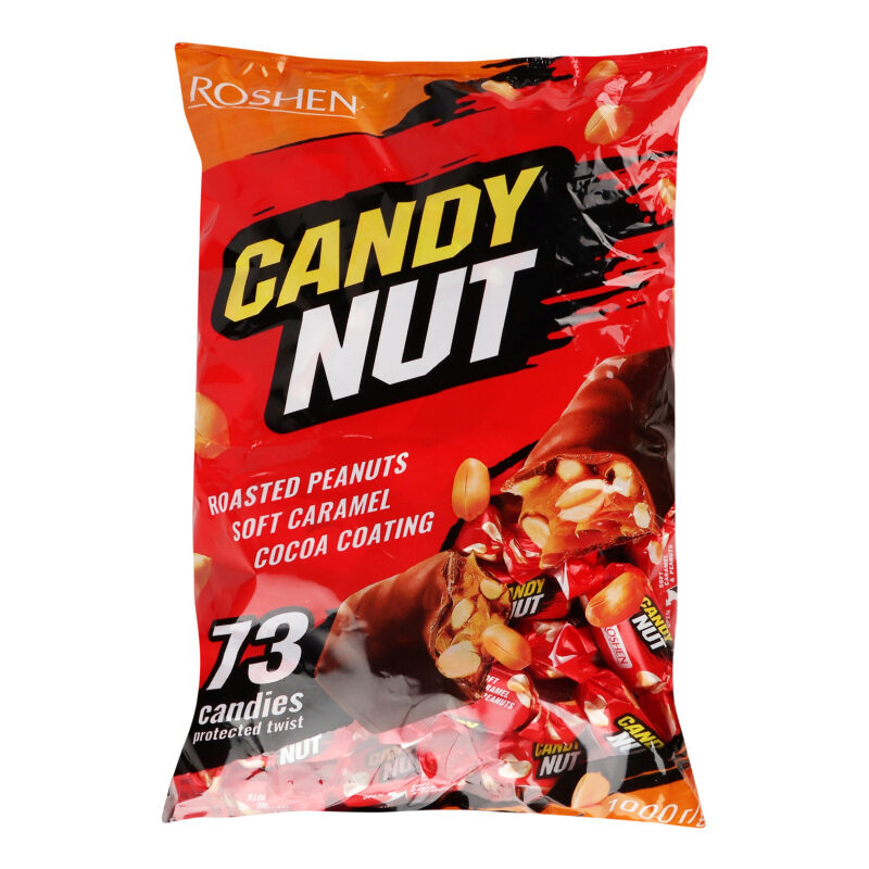 Konfektes "Roshen Candy Nut" (sarkans)