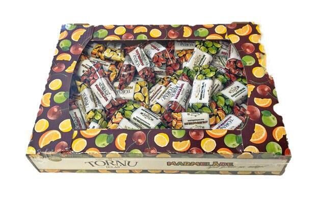 Assorted Marmalade candies in cocoa glaze 1 kg.