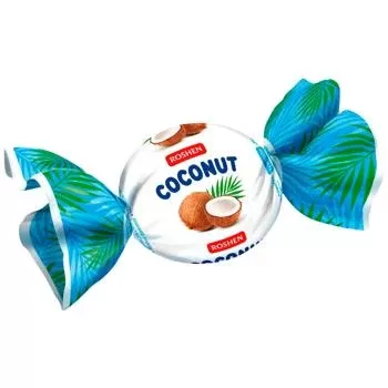 Caramel "Roshen Coconut" with coconut filling 22% 1 kg.