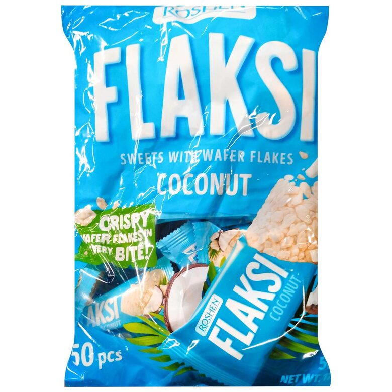 Flaksi kokosriekstu konfektes 0,5 kg Roshen