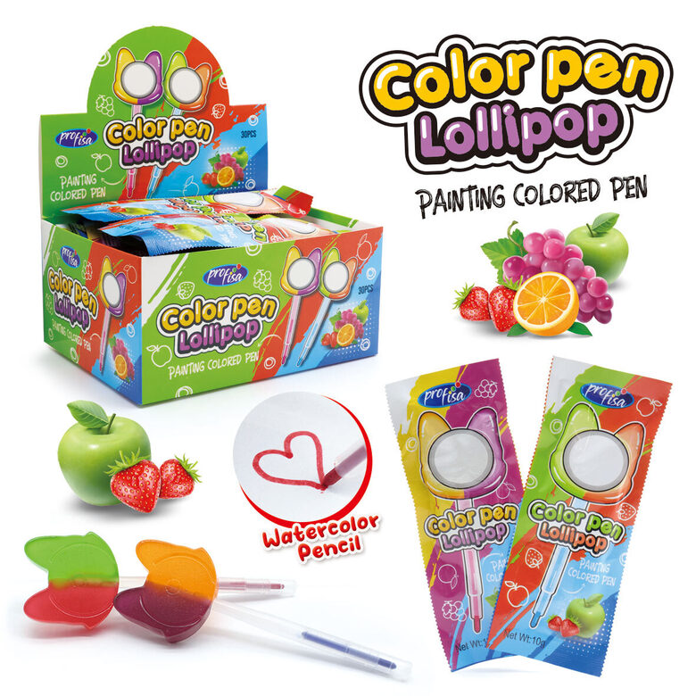 Ledenes "Color Cat Pen Lollipop" 30 gb. x 10 gr.