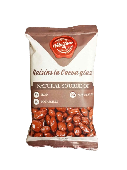Rozīnes kakao glazūrā 170 gr.
