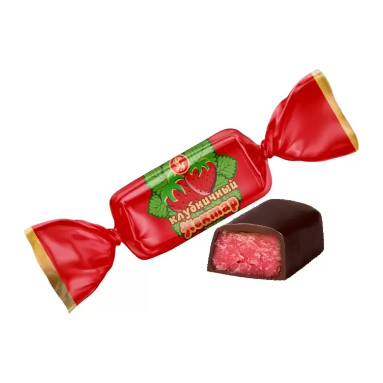 Glazed "Strawberry Nectar" "BAYAN SULU" sweets 1kg