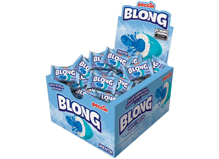 Košļājamās gumijas "Blong" pīparmētra 40 gab. x 5 gr.