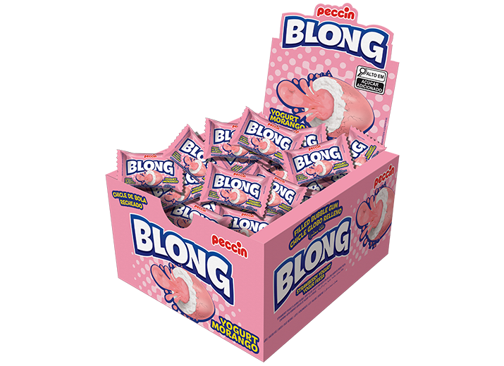 Chewing gum "Blong" strawberry yogurt 40 pcs. x 5 gr.