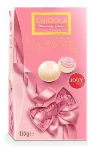 Candies Chiqola Strawberry Flavored Cream Pralines 130 gr.