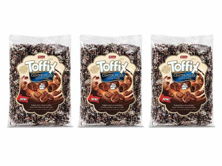 Mīkstā karamele ar kafijas pildījumu Toffix, 1 kg x 3 gab. 