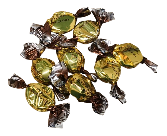 Marzipan in dark chocolate "Lübecker Cappucino" 1 kg.