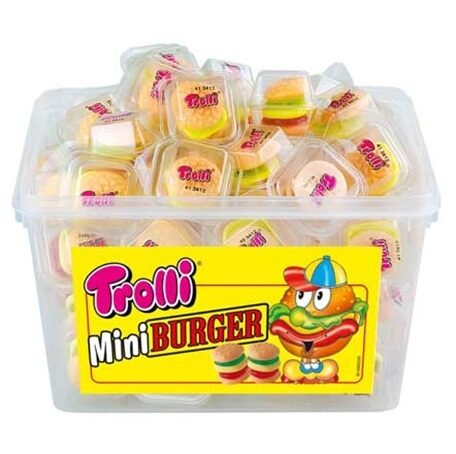 Jelly candies "Trolli Burger Minis", 10 g x 60 pcs.