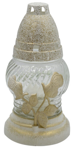 Glass candle LA RO 72 BZL 16 cm A61285e