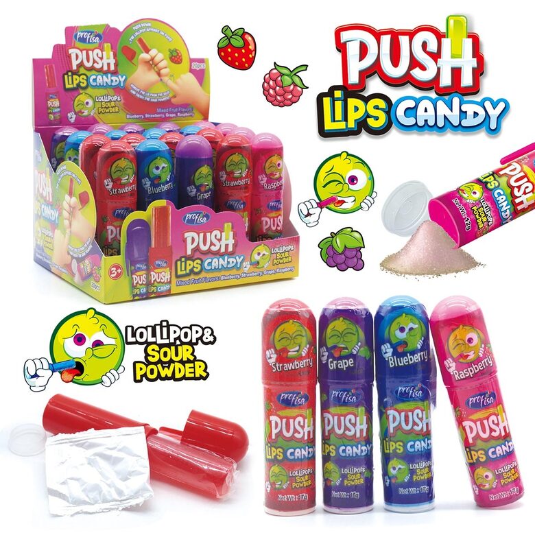 Sweet set "Push Lips Candy" 20 pcs. x 17 gr.
