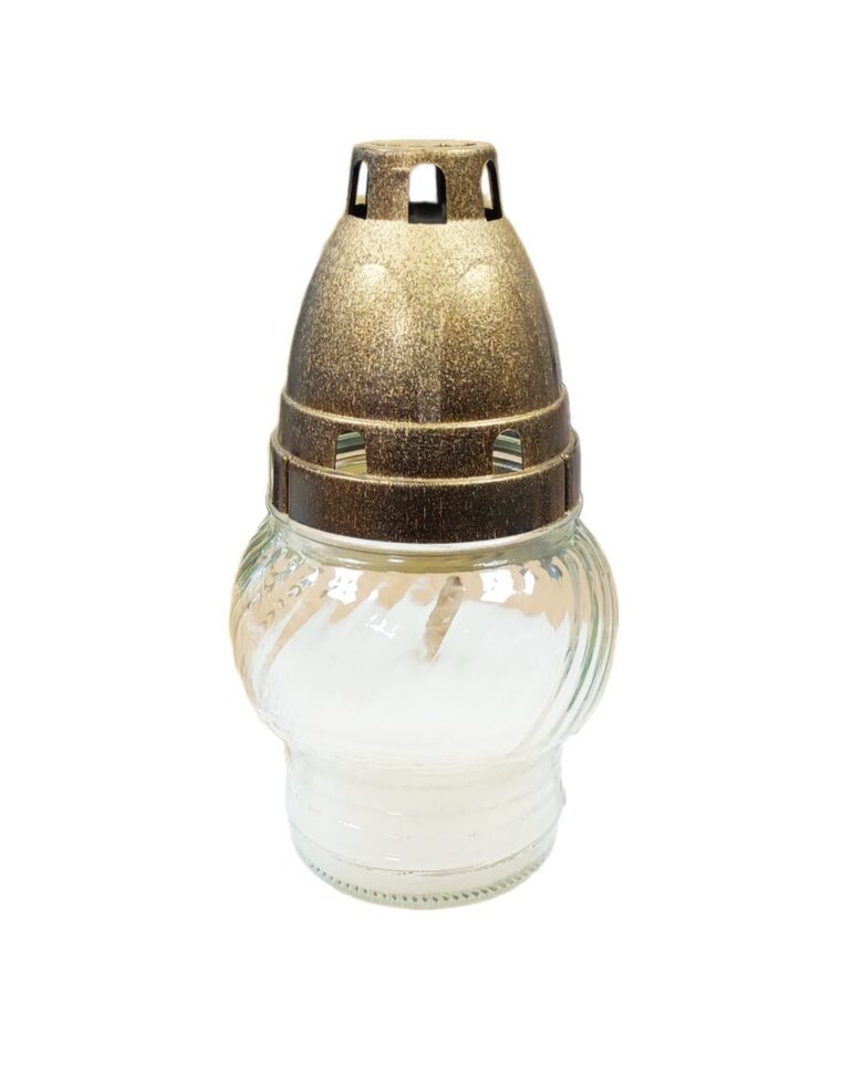Glass candle LA72Z 14 cm A61294b