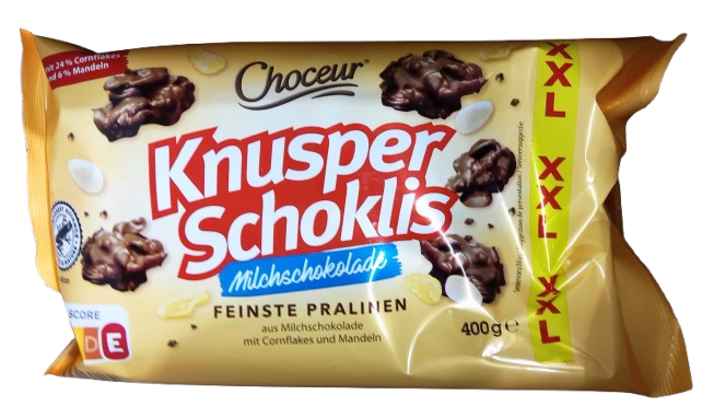 XXL Crispy Chocolate Bars in Milk Chocolate - Choceur - 400g