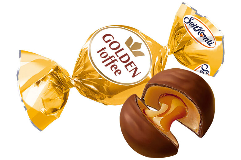 Konfektes "Golden Toffee" 1 kg.