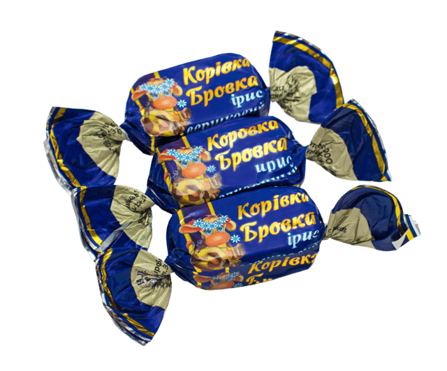 Konfektes "Korovka-Brovka" krējuma īriss 1 kg.