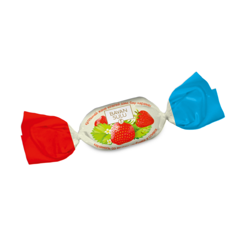 Caramel with strawberry and cream flavor "BAYAN SULU" 1 kg