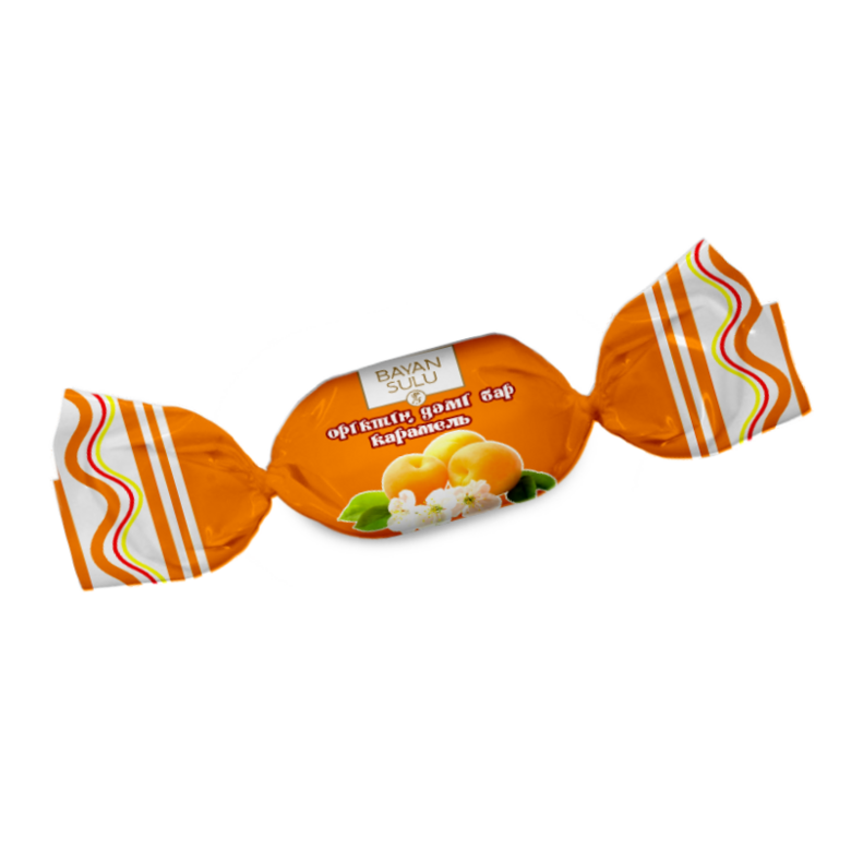 Карамель с абрикосовым вкусом "BAYAN SULU" 1 кг.