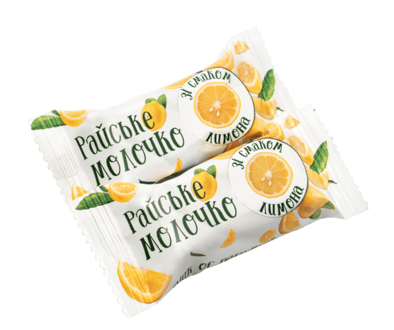 "Raiske Molochko" citronu garšas konfektes 1 kg.