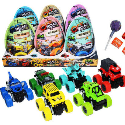 Saldumi + rotaļlietas Off Road Stunt Car, 20 g x 6 gab.