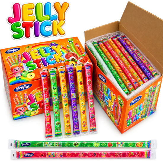 Želejas konfektes "Jelly Stick Mix" 20 g x 150 gab.