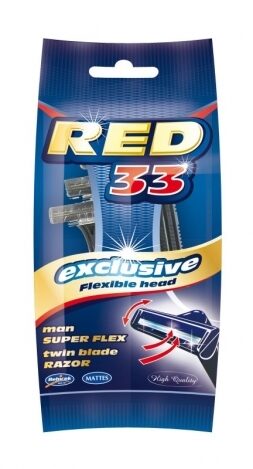 Skūšanās asmeņi "Mattes Red33 Exclusive" (5gb) M30001