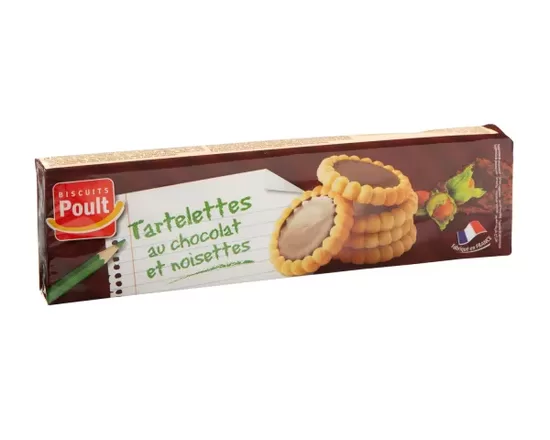 Cepumi "Tartelettes" ar šokolādes un riekstu pildījumu 150 gr.