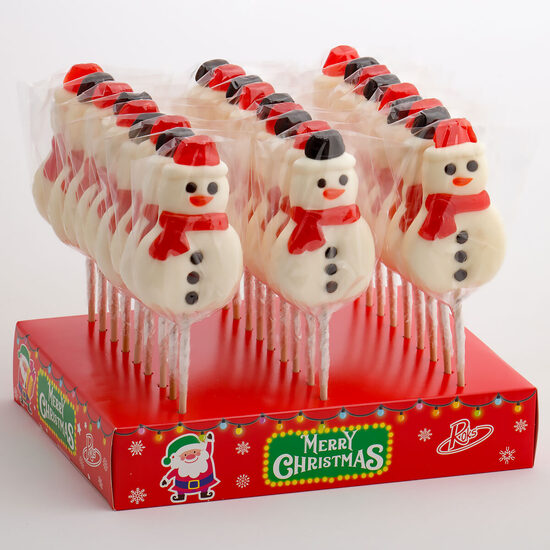 Снеговик Леденец на палочке 27 шт*70 г (уточнять доступность) Roks