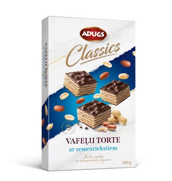 Waffle cake with peanuts 320 g.