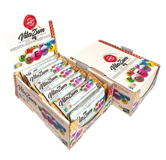 Batoniņš ar saulespuķu sēklām, ar saldinātāju 15.gr*40g