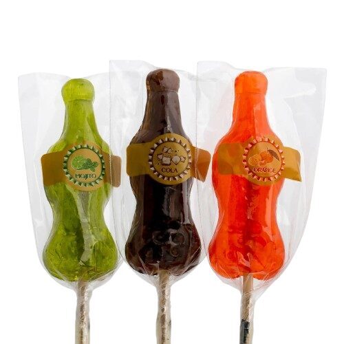 Caramel lollipops "Drinks" 50 pcs. x 30 gr.