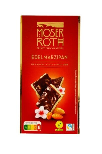 Dark chocolate "Moser Roth Edelmarzipan" 140 gr.