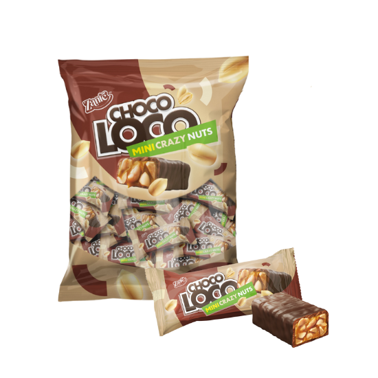 Candies "Choco Loco Mini Crazy Nuts" 1 kg.
