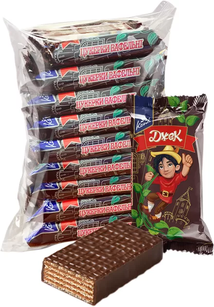 Wafer chocolate "Džek family" 290 gr. (9 pcs.)