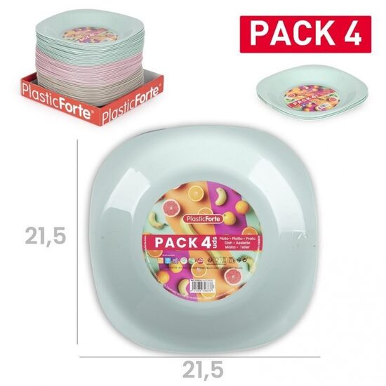 Šķīvju komplekts (4 gb.) 560 ml.