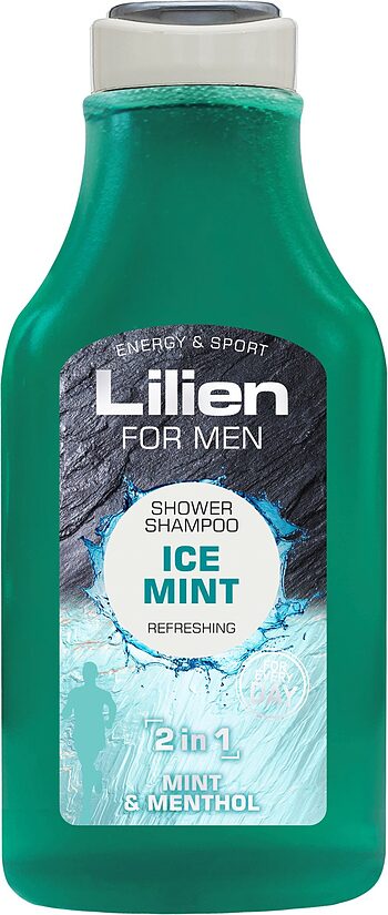 Lilien dušas šampūns ICE MINT - 2in1 350 ml