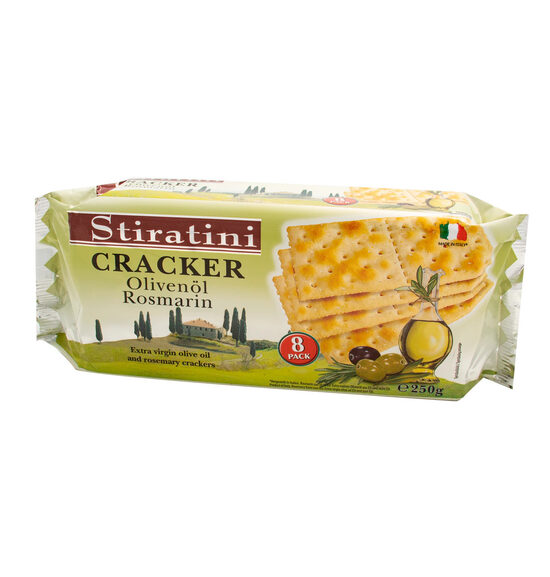 Krekeri "Stiratini" olīveļļa un rozmarīns 250 gr.