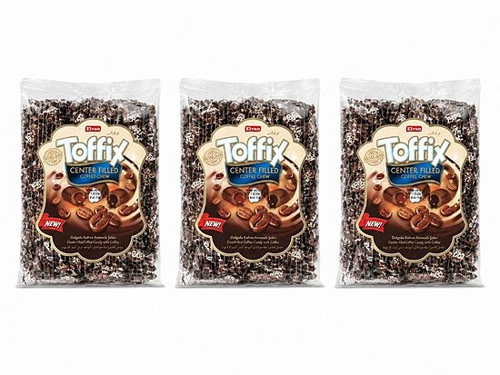 Mīkstā karamele ar kafijas pildījumu Toffix, 1 kg x 3 gab. 