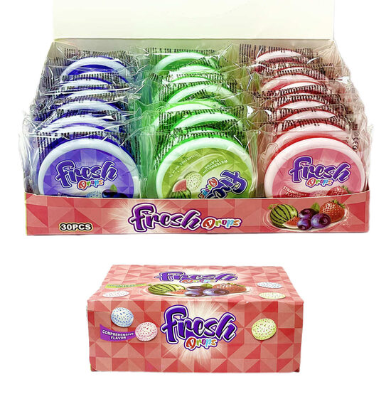 Dražeja "Fresh Drops" 30 gb. x 8 gr.