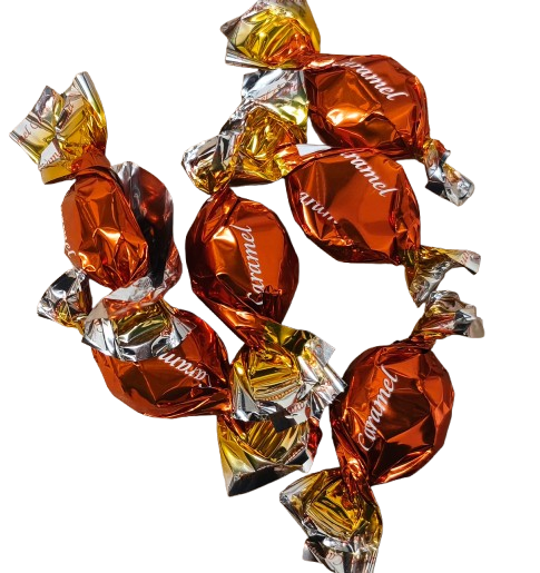 Marcipāns tumšajā šokolāde "Lübecker Caramel" 1 kg.