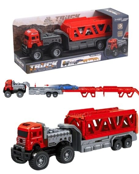 Car trailer with cars (28 cm)