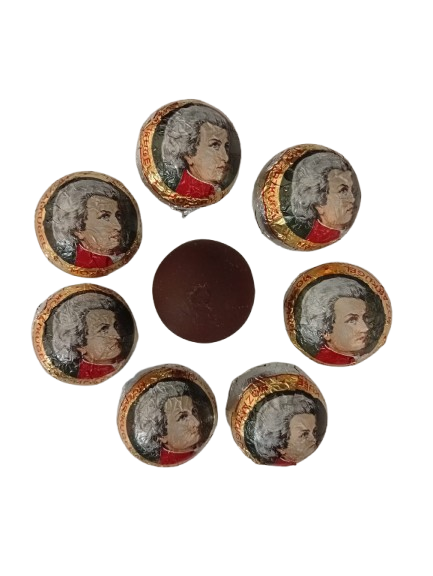 "Mozartkugel" konfektes (tumšā šokolāde), 1 kg.