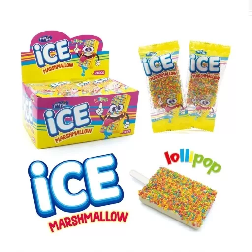 Marshmallow "Ice Lollipop" 24 pcs. x 14 gr.