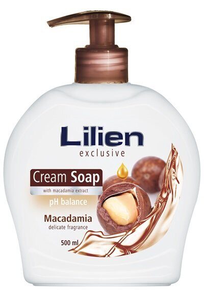 Lilien krēmveida šķidrās ziepes ar dozatoru - makadāmijas 500 ml