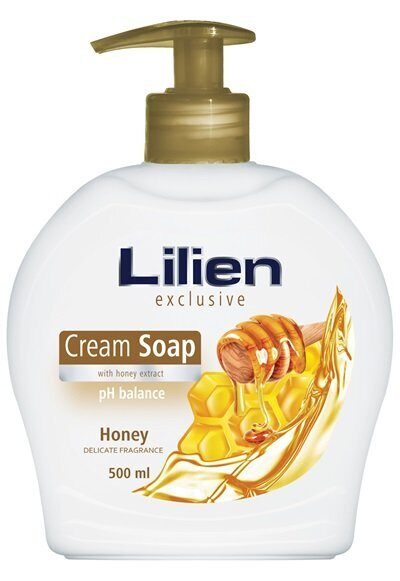 Lilien krēmveida šķidrās ziepes ar dozatoru - Medus 500 ml