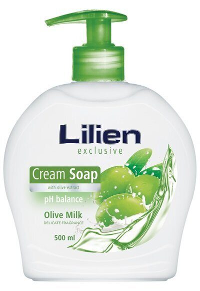 Lilien krēmveida šķidrās ziepes ar dozatoru - Olīvu 500 ml