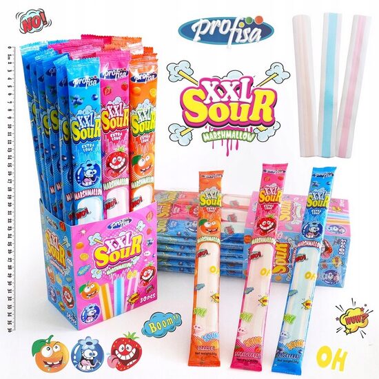 Marshmallow XXL Sour 30 pcs. x 20 gr.