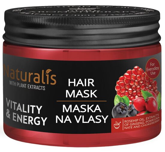 Naturalis matu maska ​​"Vitalitāte un enerģija" 300 g