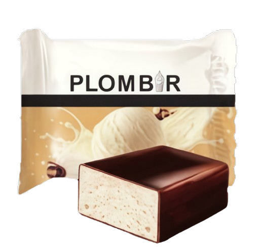 Konfektes "Plombir" 1.5 kg.