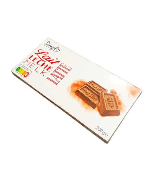 Milk chocolate with latte flavor 200 gr.
